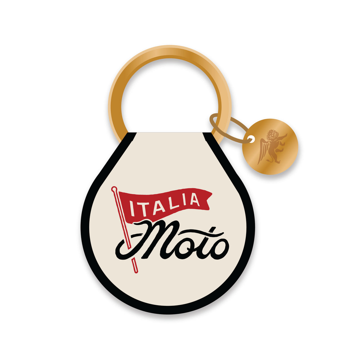 Moto Embroidered Flag Keytag – Italia Moto