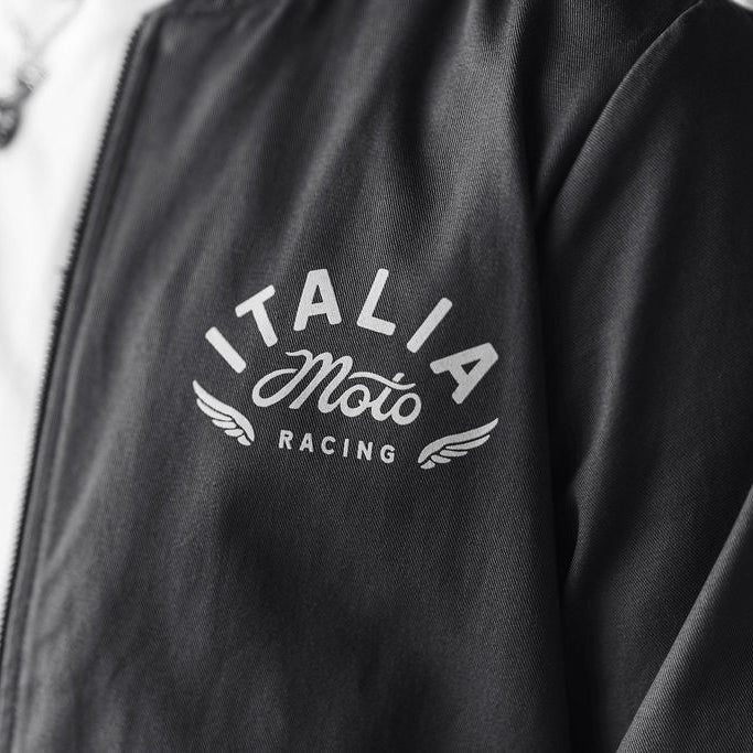 Moto Bomber Jacket - Green