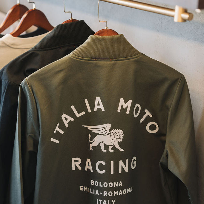 Moto Bomber Jacket - Green