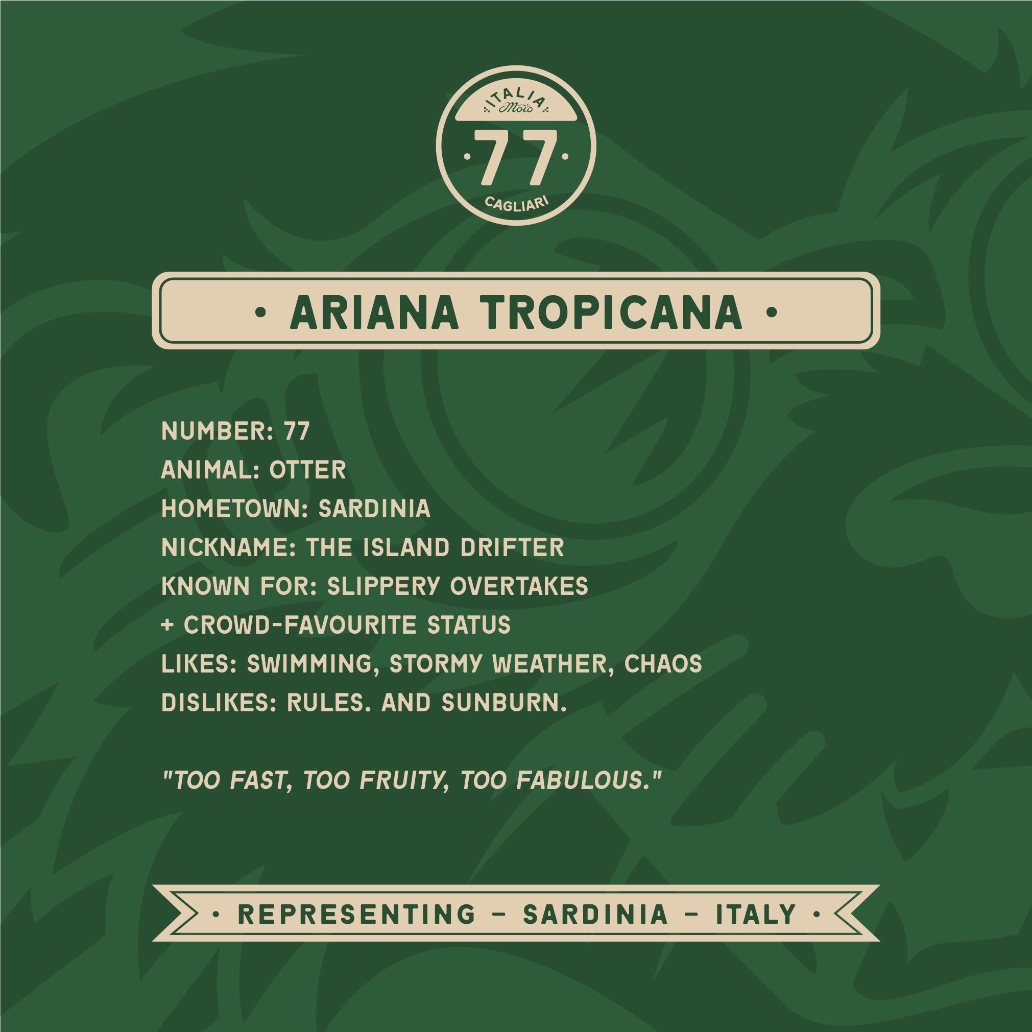 Book 02/21: Italia Moto Cup - Ariana Tropicana - Cagliari, Sardinia