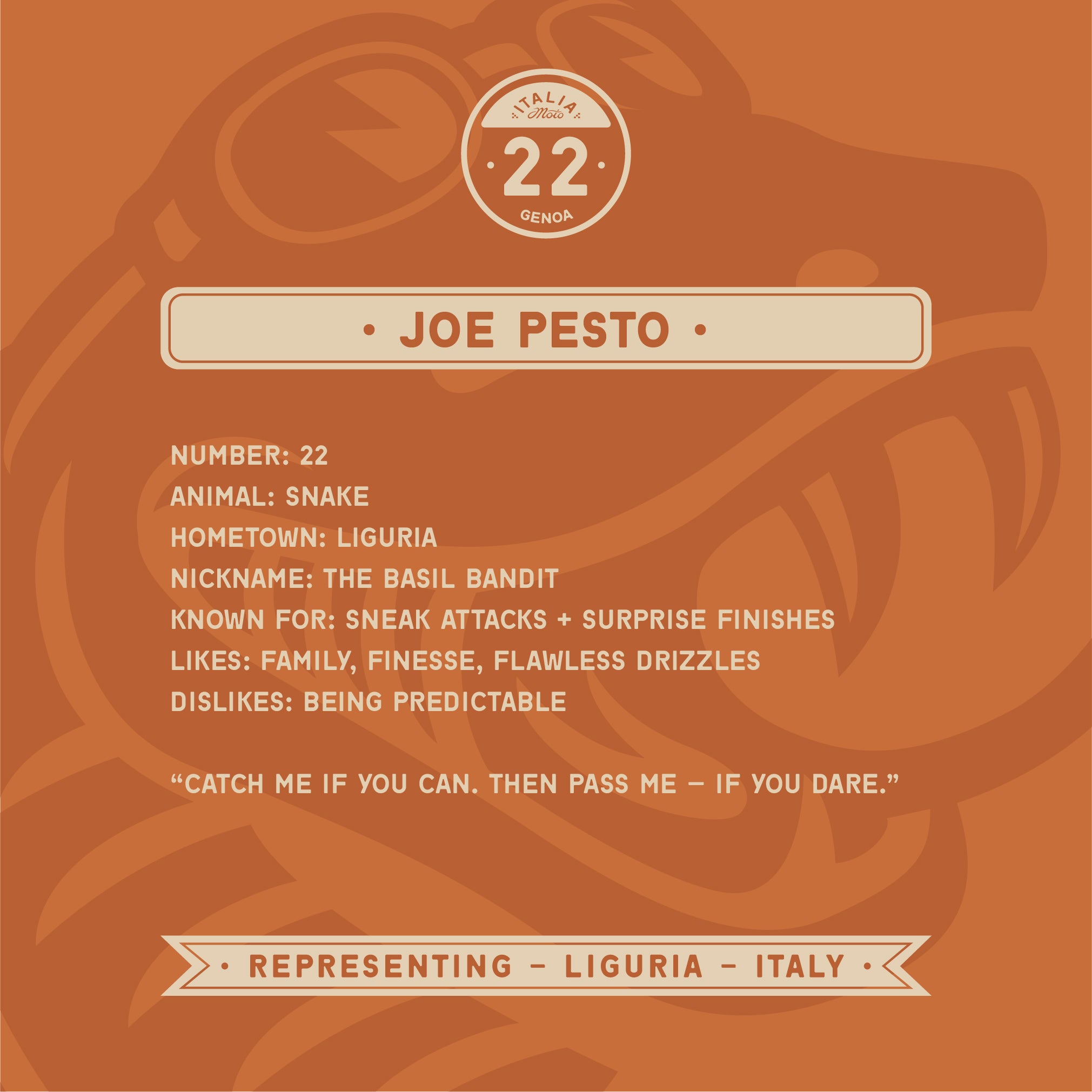 Book 19/21: Italia Moto Cup - Joe Pesto – Genoa, Liguria