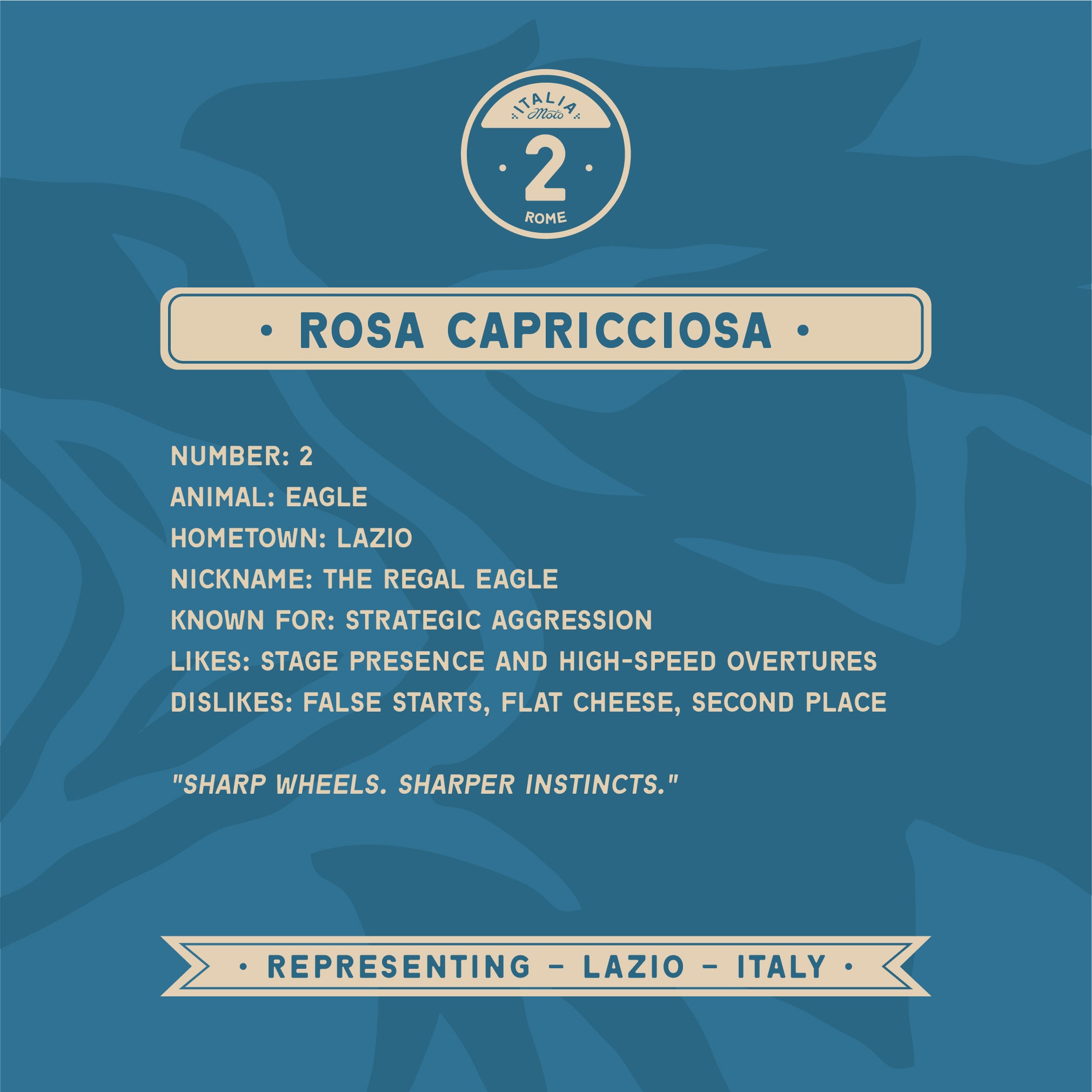 Book 03/21: Italia Moto Cup - Rosa Capricciosa — Rome, Lazio