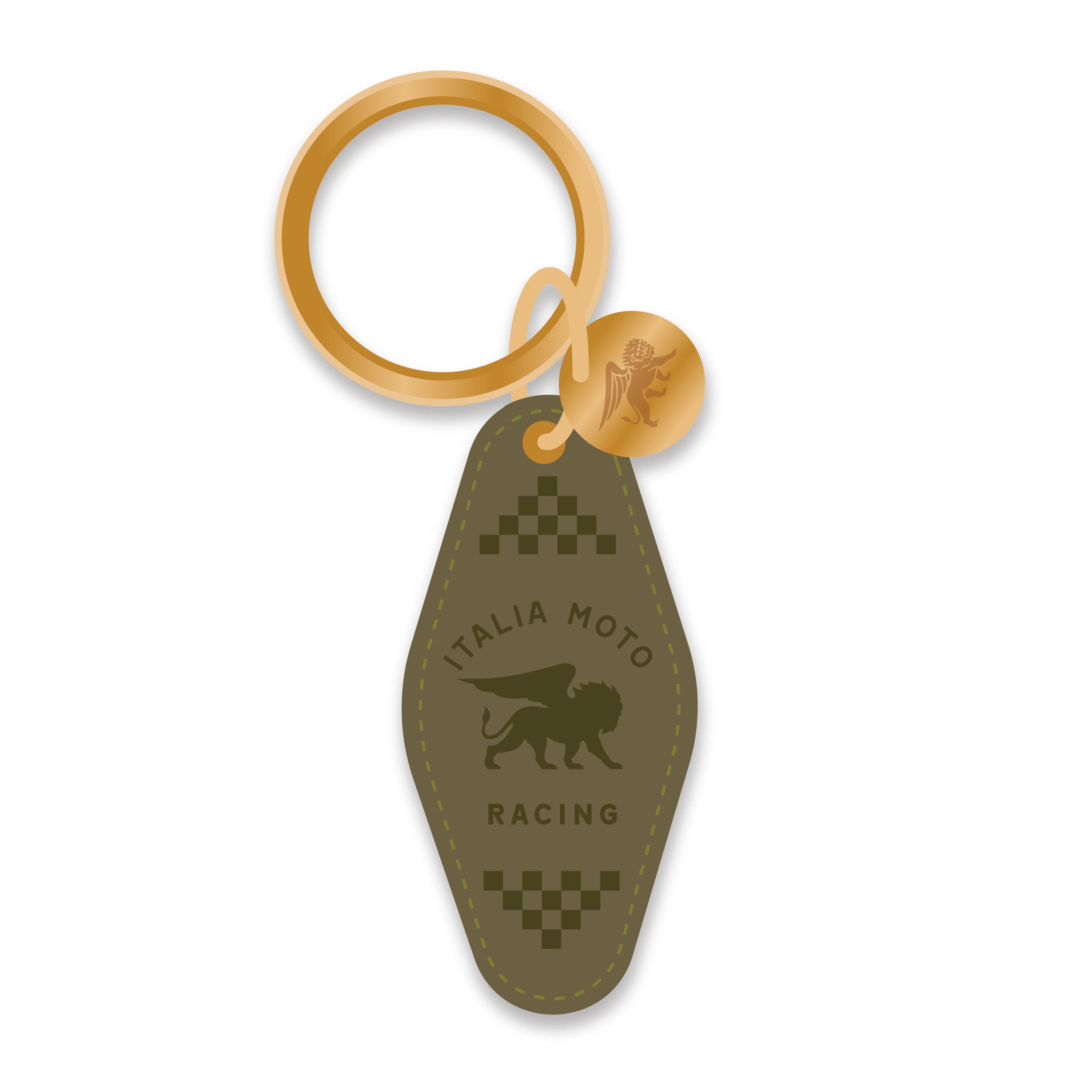 Moto Leather Keyring