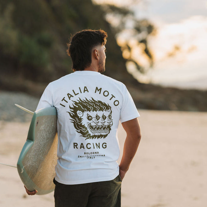 Moto Mens Classic Tee - White