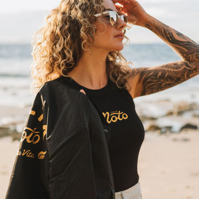 Moto Womens Cropped Tank